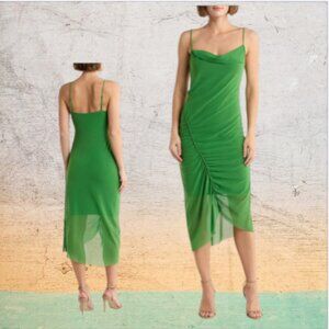 SizeAll Saints Ulla Mesh Slipdress Women Color Strong Green NWT SZ US 6